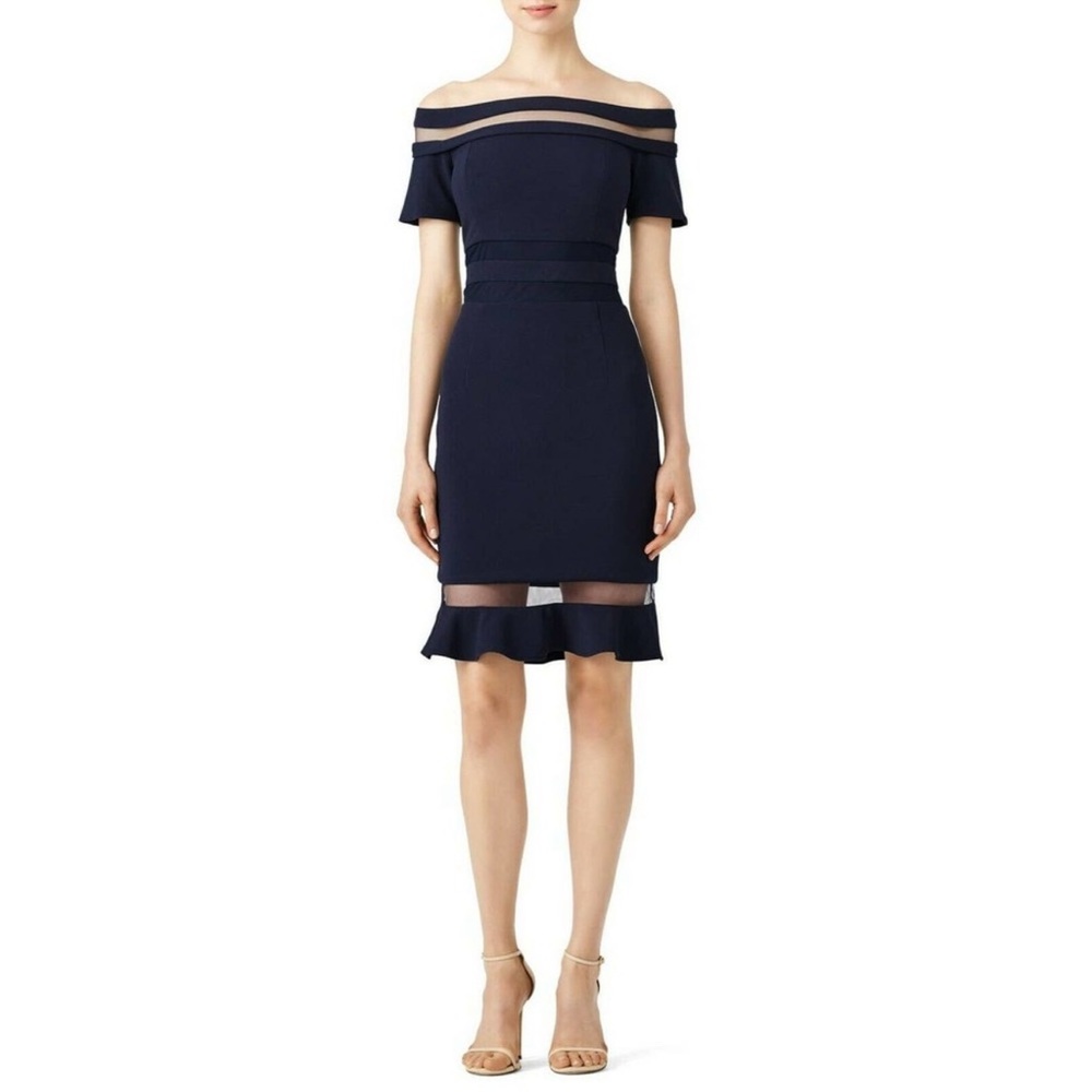 Slate & Willow Illusion Stripe Sheath Dress 8